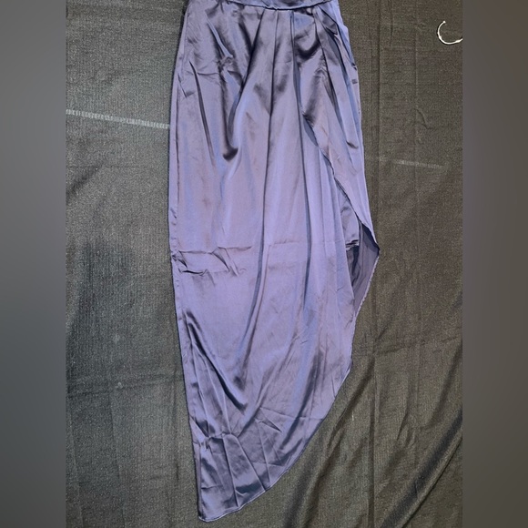 Lulu’s Law of Attraction Navy Blue One-Shoulder Asymmetrical Midi Dress - Picture 6 of 10